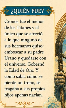 Bloque ¿Quién fue? del expediente de Cronos